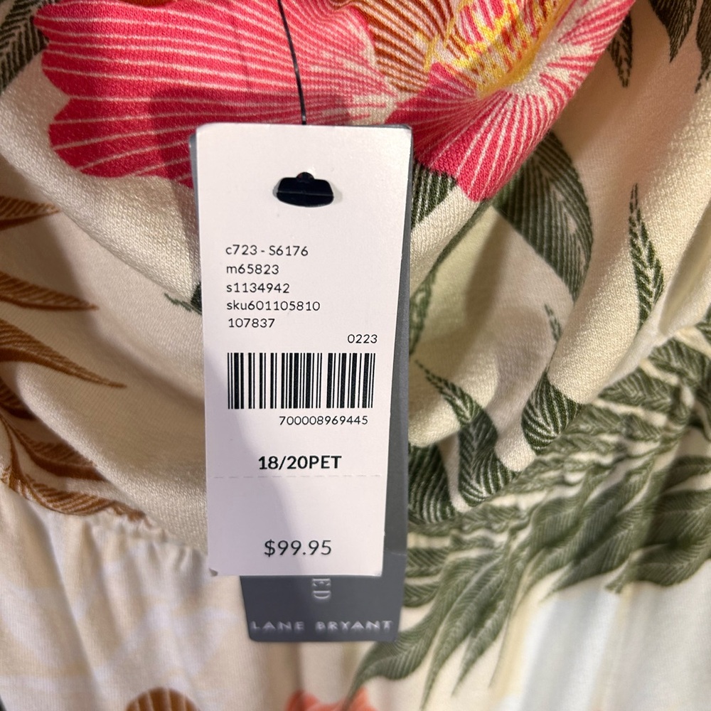 NWT Lane Bryant cross front halter maxi dress size 18/20 petite - Picture 5 of 8